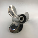 3 Blade 35-65HP 13 Spline Tooth Polished RH SS Prop Stainless Steel Propeller for Suzuki Outboards