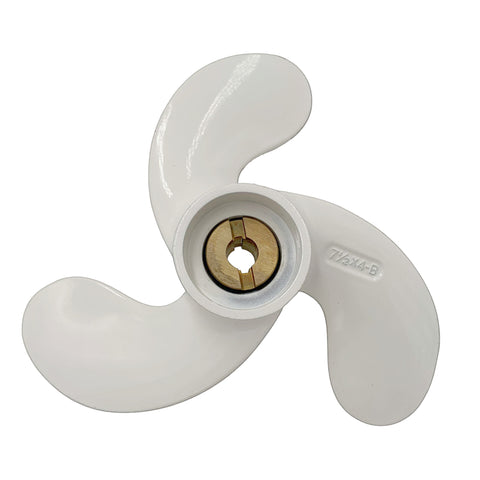 Boat Propeller 7 1/2x4 for Yamaha 2.5HP-6HP 3 Blades Aluminum Prop Pin Drive RH OEM NO: 624-45943-01-EL 7.5x4