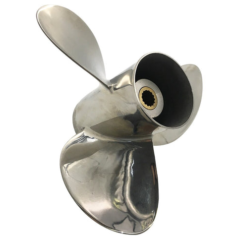 Boat Propeller 9 1/4x9 Fit for Tohatsu 9.9-18HP Stainless Steel 14 Tooth RH OEM NO: 3BAB64518-1 9.25x9