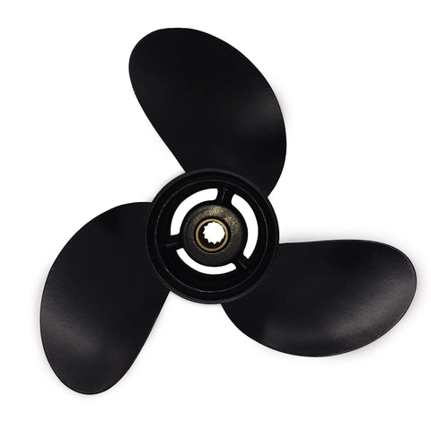 Boat Propeller 8.9x8.5 Fit for Tohatsu Outboard 9.8HP-18HP 3 Blades Aluminum Prop 14 Tooth Propel RH OEM NO: 3B2W64517-1 8.9x8.5