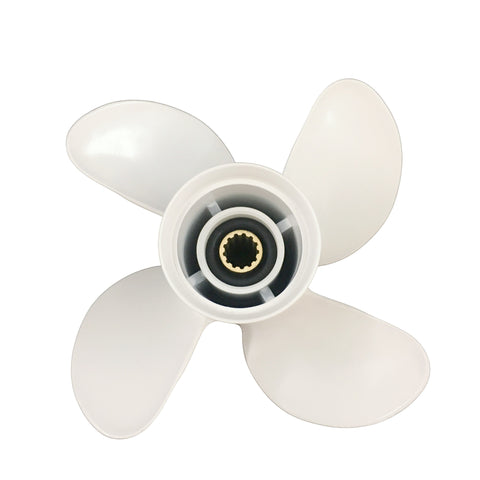 Boat propeller suit for Yamaha 10 5/8x12 aluminum prop 25-60HP 4 Blade 13 tooth RH