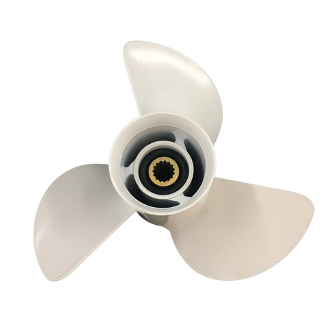 Boat propeller suit for Yamaha 13 1 4x17 aluminum prop 3 blade 15 tooth RH OEM No: 6E5-45945-01-EL