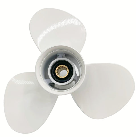 Boat propeller suit for Yamaha 12 1/4x9 aluminum prop 40-55HP 3 blade 13 tooth RH OEM No: 663-45956-01-EL