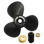 40-140HP 3 Blade RH 15 Tooth Outboard Aluminum Propeller for Mercury Motors with Interchangeable Rubber hub