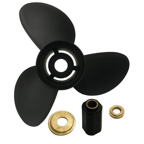 3 Blade BFT115/150/200/225/250 RH 15 Tooth Prop Boat Aluminum Propeller for Tohatsu/Nissan Outboard