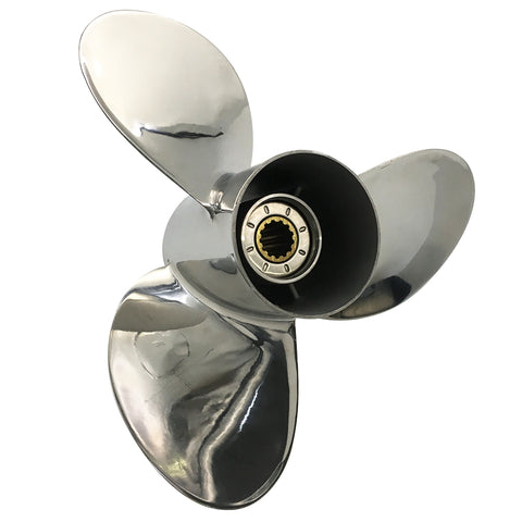 3 Blade 4 Stokre 40/50HP RH SS Prop Stainless Steel Propeller for BRP Johnson EVINRUDE OMC Stern Drive Outboard