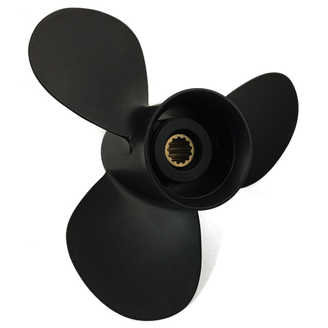 3 Blade 35/40/50HP 13 Spline Tooth RH Prop Aluminum Propeller for Tohatsu Nissan Outboard Motor with Pressed in Rubber Hub