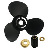 40-140HP 3 Blade RH 15 Tooth Outboard Aluminum Propeller for Mercury Motors with Interchangeable Rubber hub