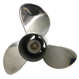 3 Blade 9 1/4 x 11 RH 9.9HP 15HP Polished Stainless Steel Propeller for Yamaha Outboards