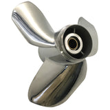 3 Blade 30-60HP 13 Spline Tooth Prop 12x13 Polished Stainless Steel Propeller for Yamaha Outboards